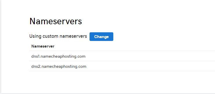 name server change in godaddy