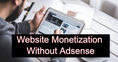 Website Monetization w/o Google Adsense