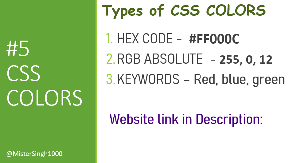 Learn CSS - CSS course #5 Css COlors