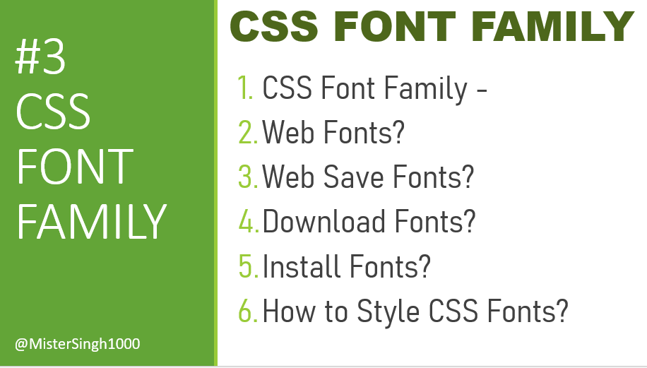 Learn CSS Web Designing Fonts