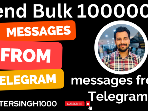 Telegram Message Sender Software Price in india !! Send Bulk 10000+ Telegram Messages in 1 Click #MisterSingh1000 Boost Your Telegram Marketing with Bulk Message Sender !!